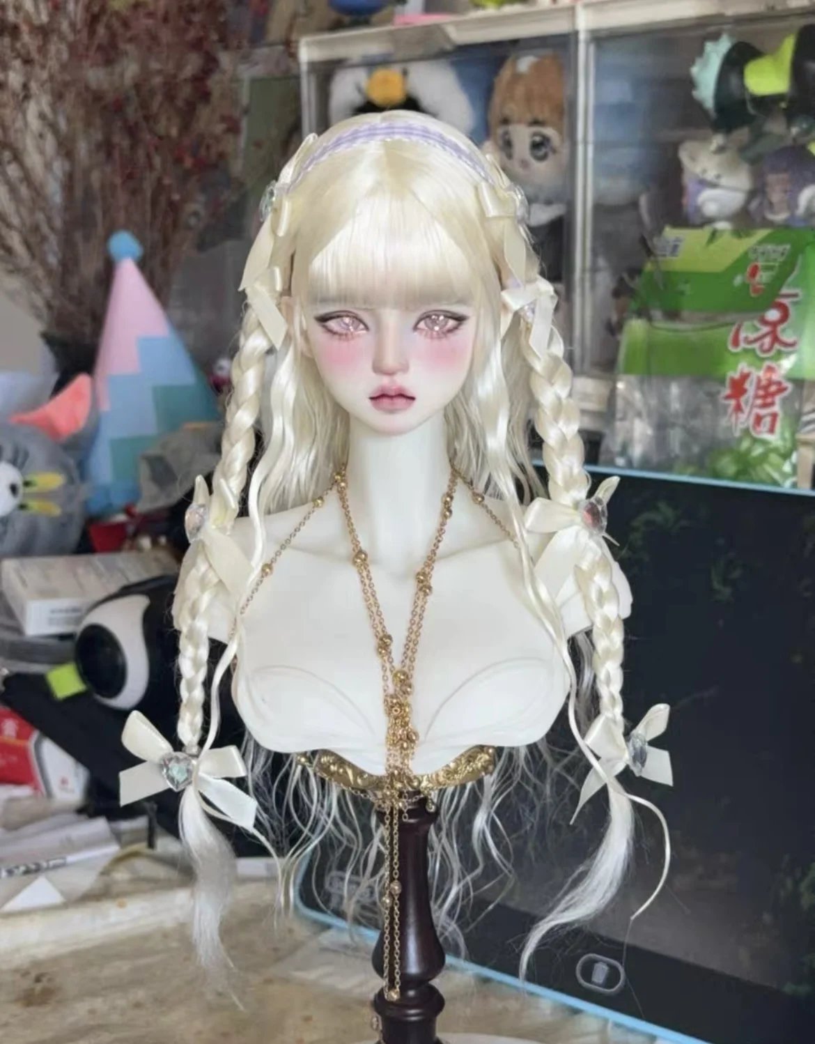 Doll Wig Doll Accessories 1/6 1/4 1/3 BJD Doll Hair, Fashion Wig Hardhead Shell Mohair Hair Free Shipping
