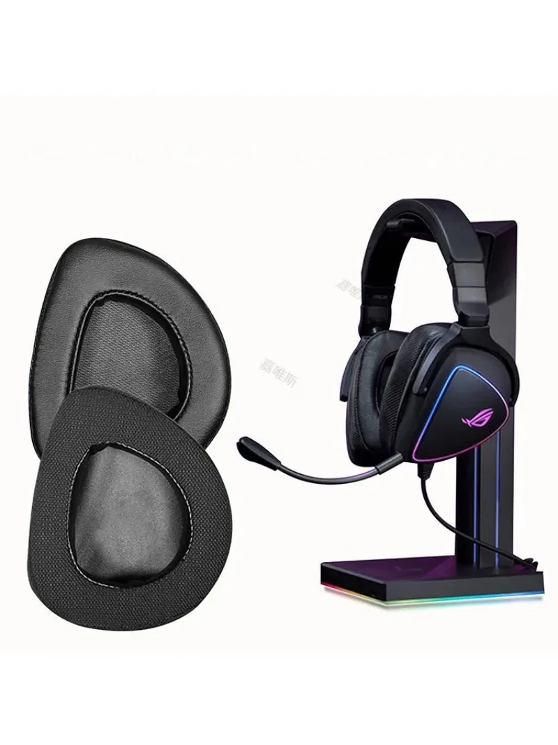 Cuscinetti auricolari in pelle proteica di ricambio per cuffie da gioco ASUS ROG Delta Aura Sync USB-C