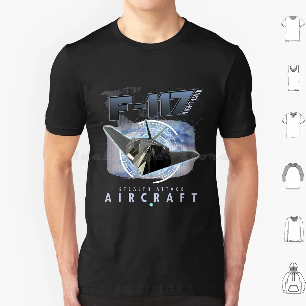 F 117 Stealth Bomber Airforce Pilot Gift Modern Warbird T Shirt Big Size 100% Cotton B52 Sabre Jet Aviation B52 Bomber Korean