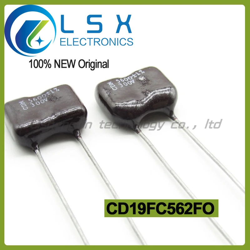 2pcs CDM 300V5.6NF 300V5600PF 1% fever audio silver mica capacitor CD19FC562FO