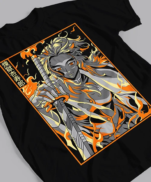 Camiseta unisex Demon Slayer Rengoku