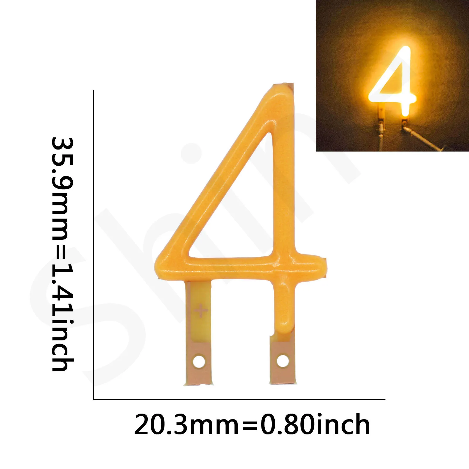 LED COB Edison DC 3V Flexible LED Number Filament Candle Diodes Christmas Holiday Party DecorationLight DIY Bulb Accessories