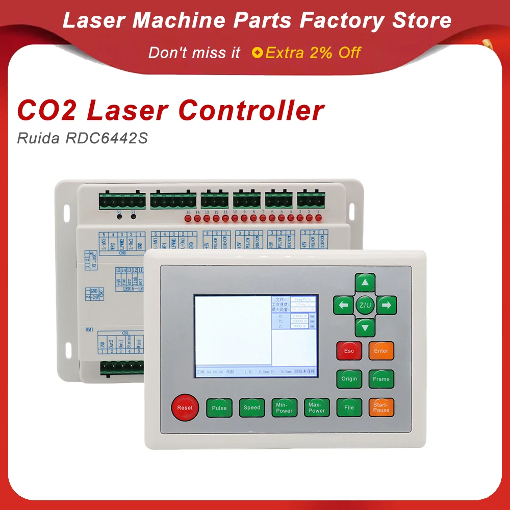 

Контроллер Ruida RD RDC6442G для лазерных гравировальных и режущих станков Co2, RDC 6442 6442S