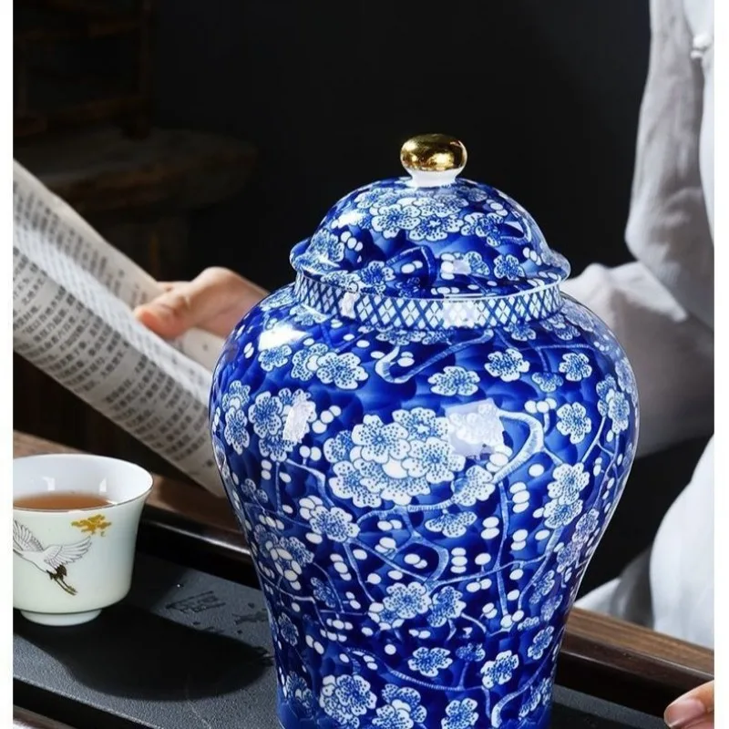 

Creative Ceramic Tea Coffee Sugar Storage Jar Sealed Canister Organizer Gift Box Vintage High-End Food Storage Containers Jars