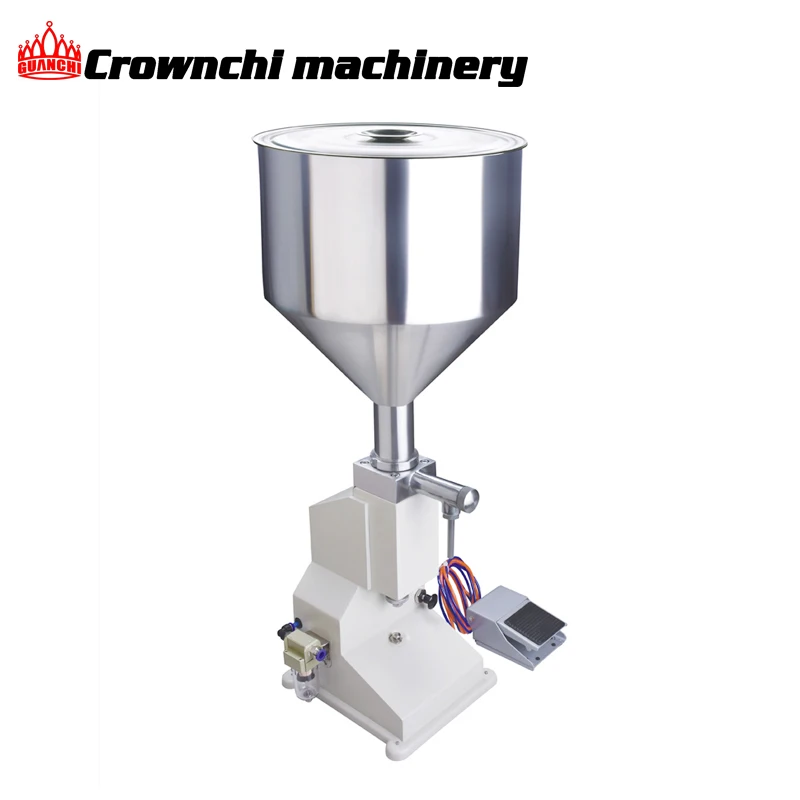 Desktop makeup cream liquid foundation paste filling machine with pedal switch