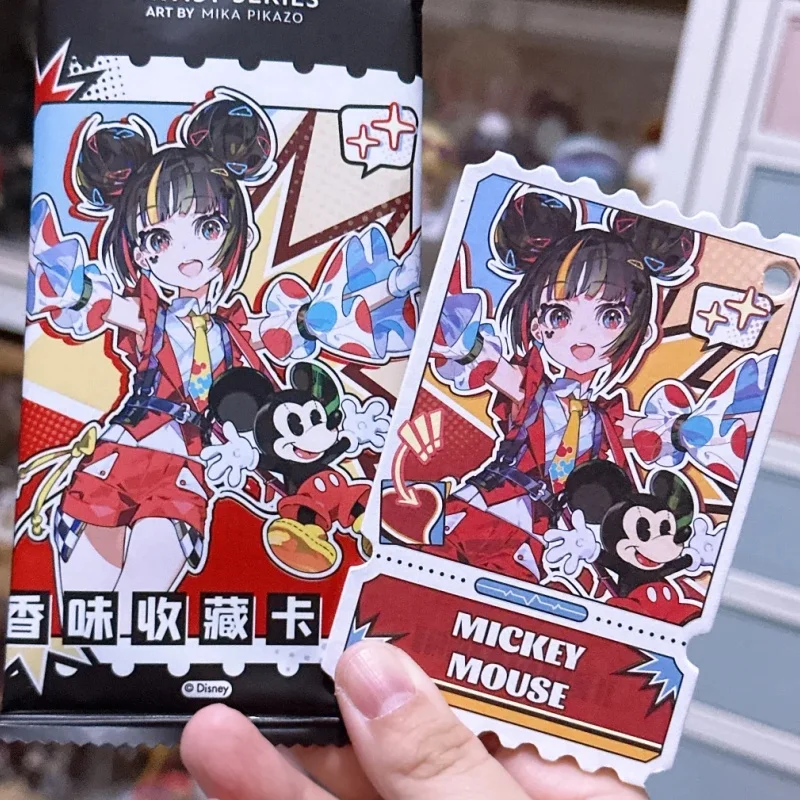 

Hot Genuine Mika Pikazo Disney Dream Stage Mickey Family Princess Series Bookmark Scented Collection Card Anime Peripheral Gifts
