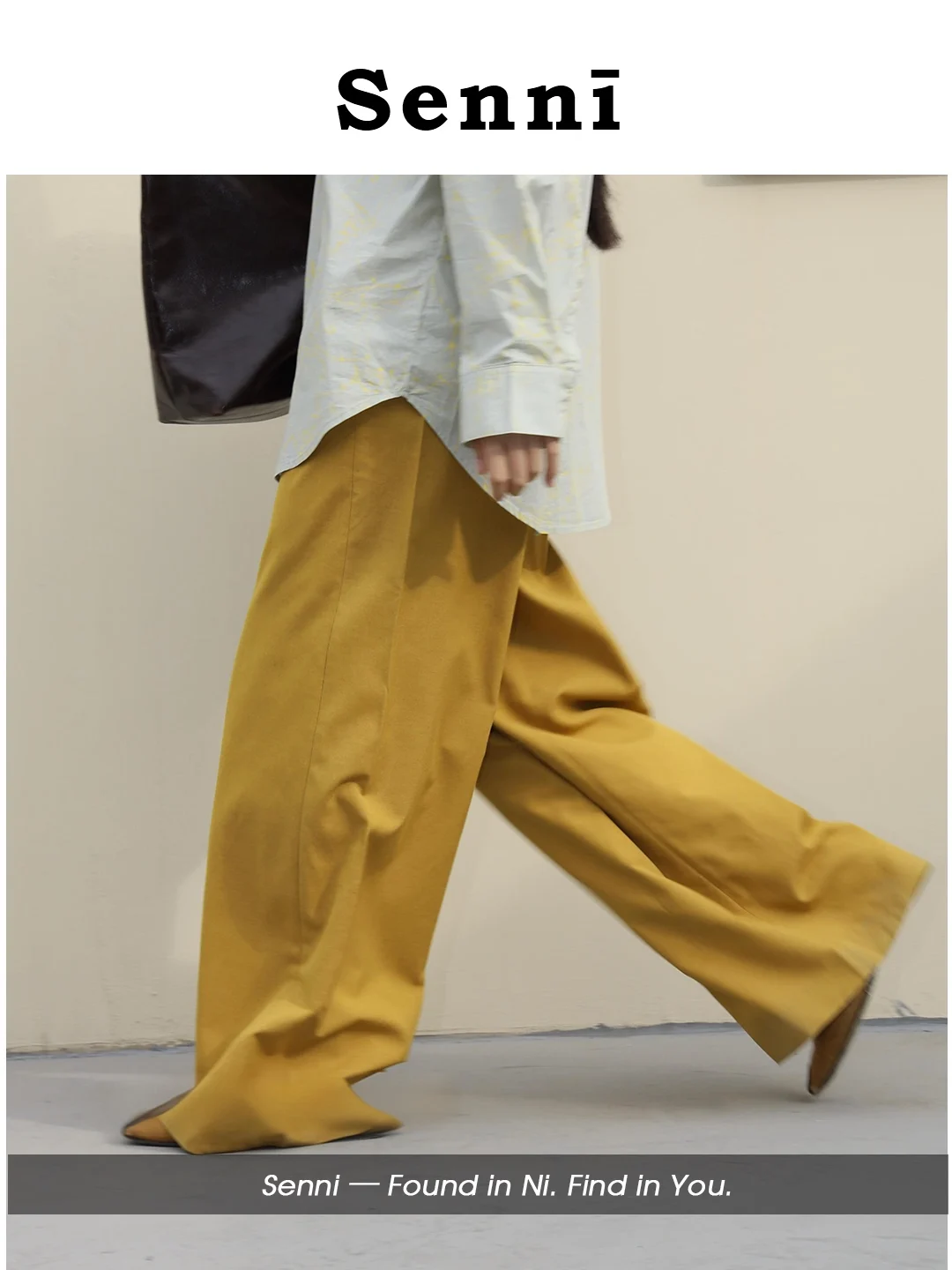 

LOOMIE Winter New Asymmetric Design Woolen Wide Leg Pants Women's Sle Front Slanting Cut Piece Suit Trousers