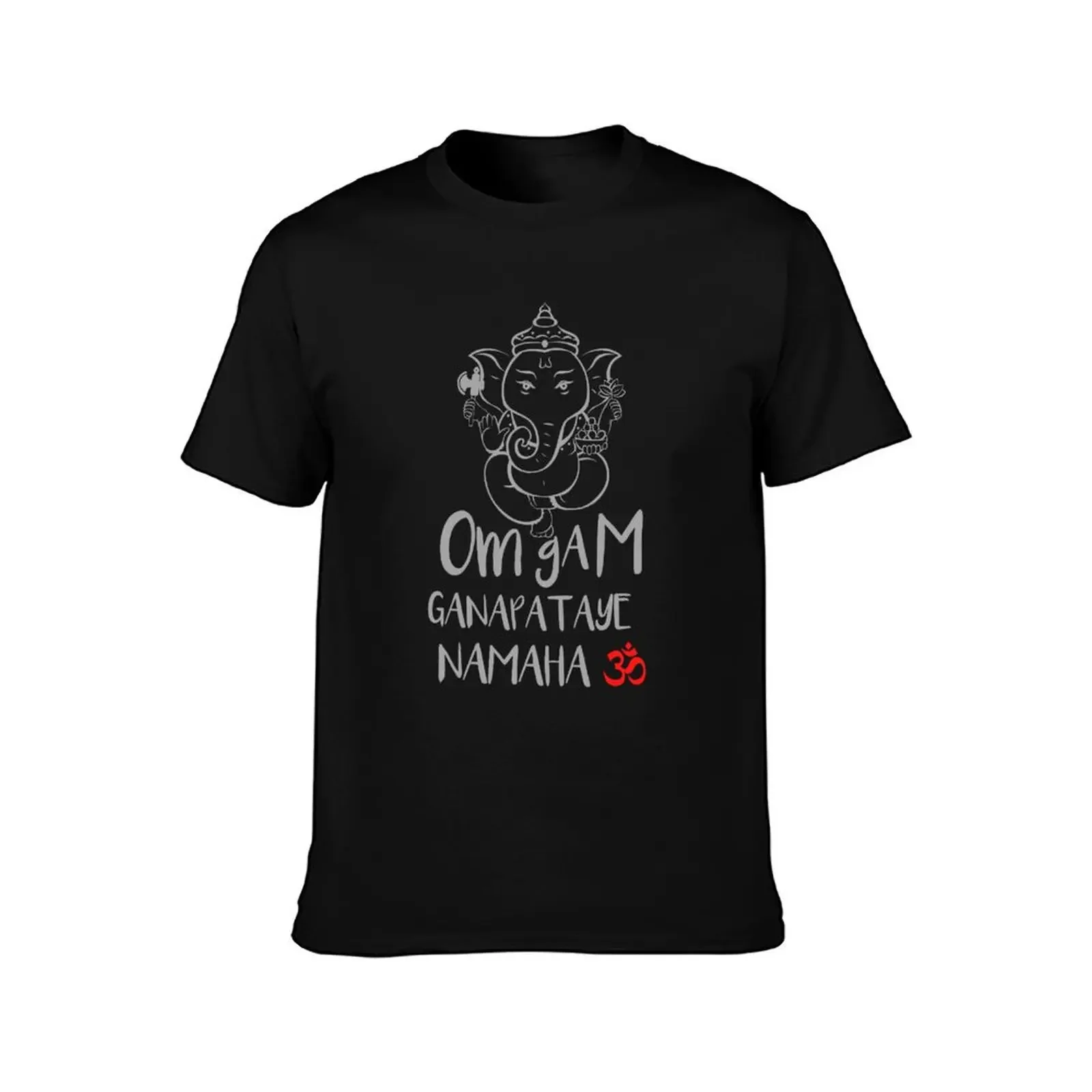 Om Gam Ganapataye Namaha Ganesh Design T-Shirt Funny t-shirts boys animal print outfits for men