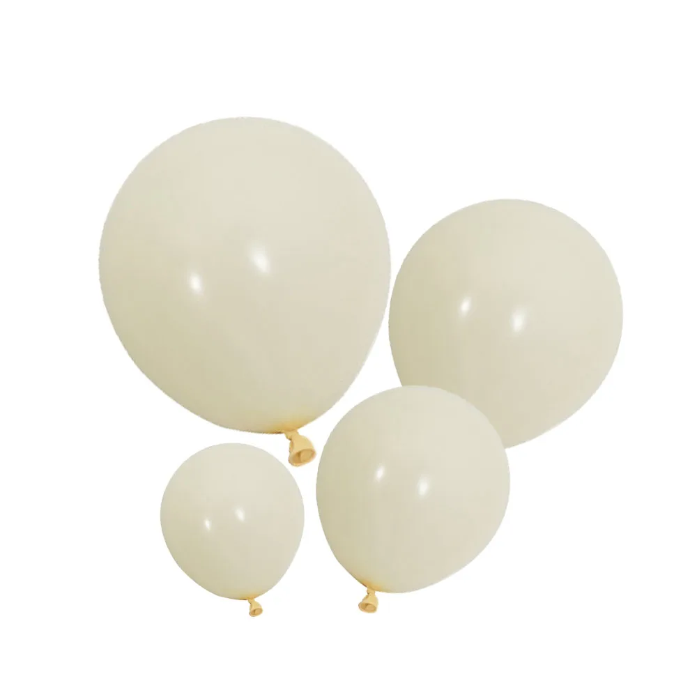 5/10/12/18inch White Balloons Retro Sand White Apricot Beige Off White Latex Balloons for Wedding Bridal Shower Birthday Decor