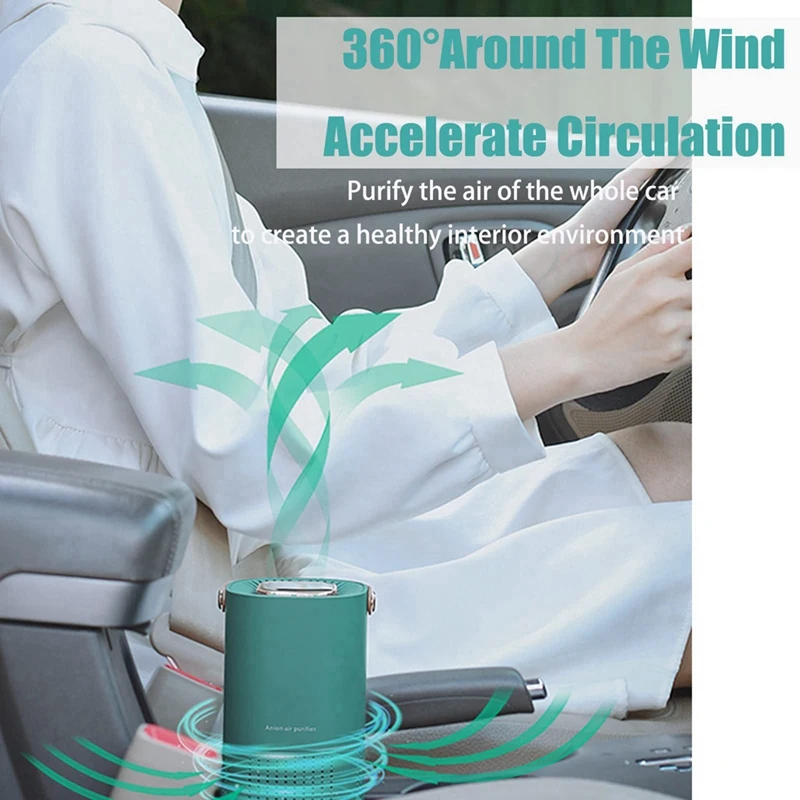 جهاز تنقية هواء صغير محمول ، جهاز تنقية هواء صغير للسفر ، المنزل ، غرفة النوم ، السيارة والاستخدام المكتبي