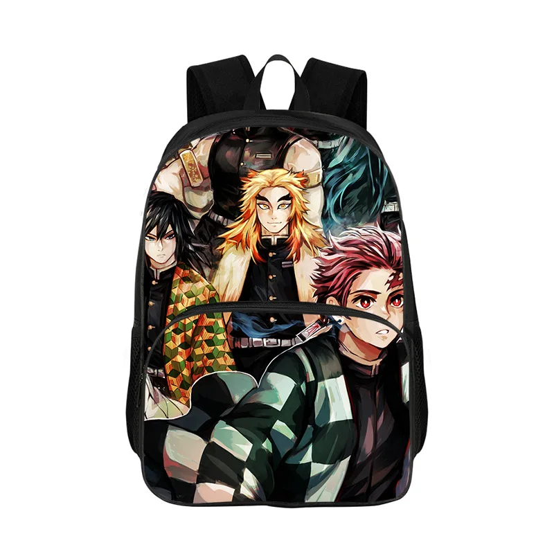 حقيبة ظهر مدرسية Demon Slayer Mochila للصف 1-4، حقائب مدرسية مطبوعة على شكل حيوانات كرتونية للأولاد والبنات حقيبة ظهر للأطفال للمدرسة
