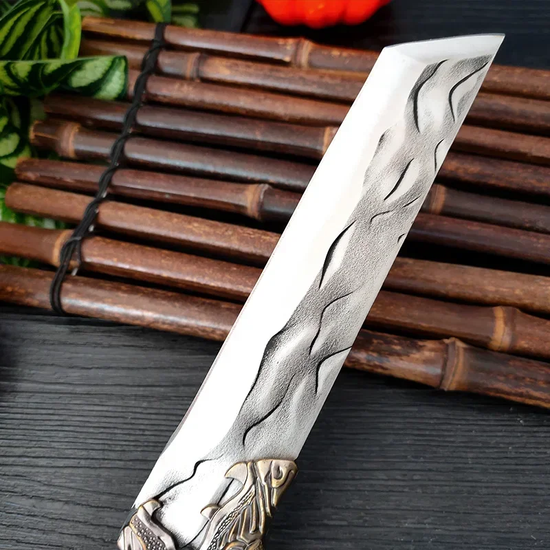 7 inch Forged Stainless Steel Kitchen Knife Handmade Chef Butcher Fishing Knife Wooden Handle Cleaver Meat Cooking Knives