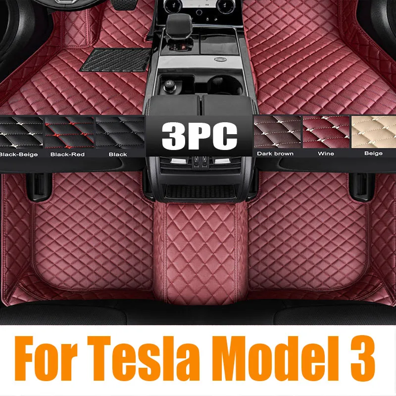 

3D TPE LHD RHD Car Floor Mat For Tesla Model 3 2020 2021 2022 2023 Car Floor Liner Tray Foot Pad Carpet Mat Auto Accessories