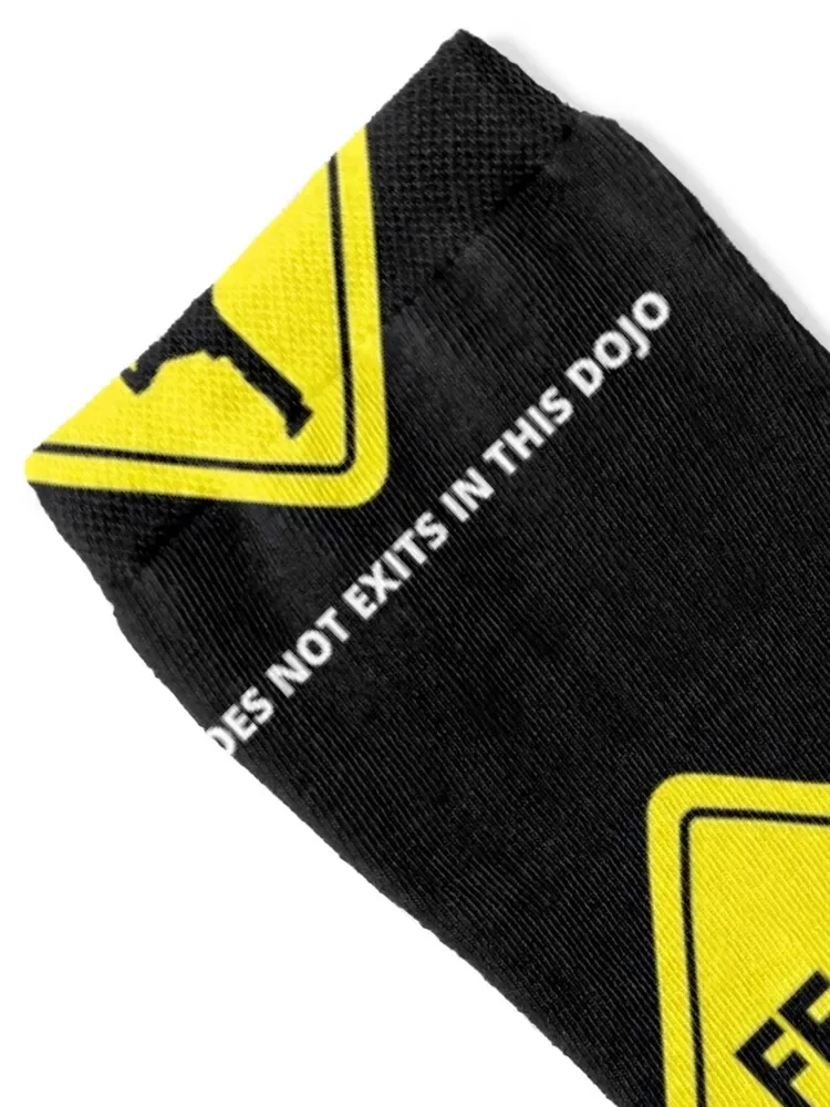 Fear, Pain, Defeat - Does Not Exist In This Dojo Logo Socks valentine gift ideas essential Men Socks Women's