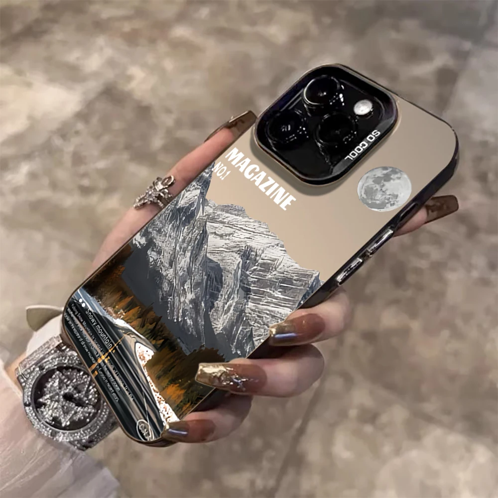 Für iPhone 16 17 Pro Max Hüllen iPhone 11 12 13 ProMax 14 15 Plus 8 XS XR Stoßfeste IMD-Hüllen Strand Kokospalmen Landschafts-Case – Detail 2
