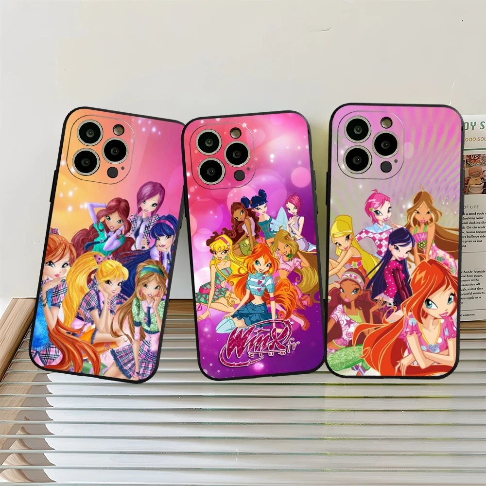 Cartoon Icons Girl Winx Club Phone Case for iphone 15ProMax 14 11 13 12 16 Pro Xs Max Mini Xr X 7 8 6 Plus Shell Coque