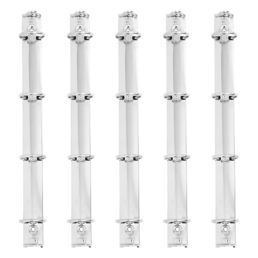 

Набор из 5 металлических папок-скоросшивателей формата А4 на 4 кольцах для документов, заметок, проектов, для школы и офиса, сверхпрочные, компактные, портативные