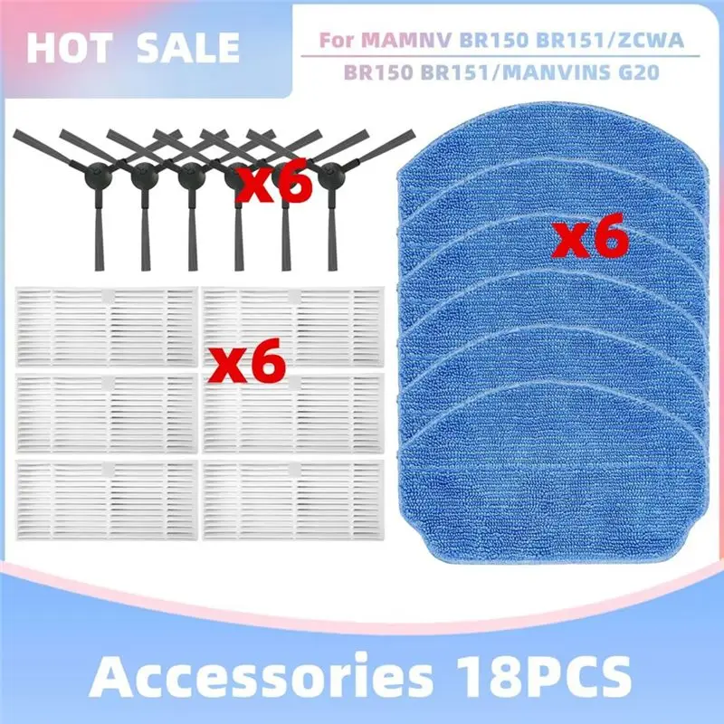 BBNV-Fit для Imartine BR151-Geometric, Xiebro Life BR151, MAMNV/ZCWA BR150 BR151, MANVINS G20, фильтр-щетка Bobsweep Charlotte