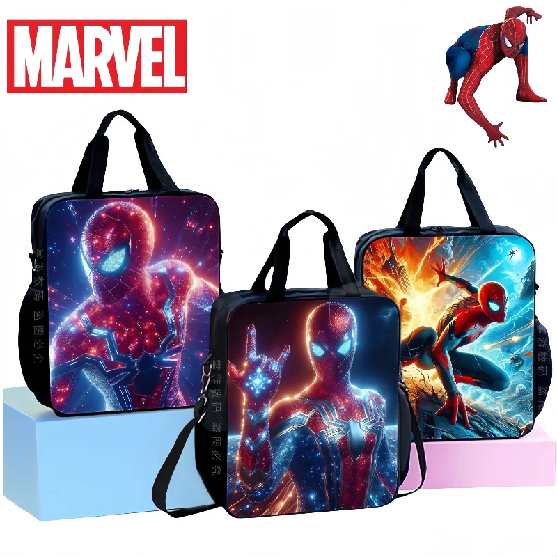 

Marvel Spiderman Children's School Bag Personality Fashion Avengers Tote Bag Male Student Multifunctional Backpack Holiday Gift