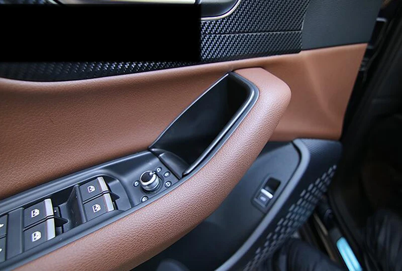 LHD! Car Accessories for Audi Q7 4M 2016 2017 2018 2019 2020 2021 Plastic Interior Front Rear Door Storage Box Holder Organizers