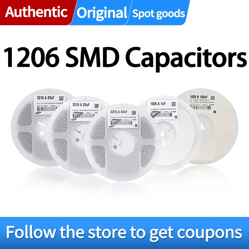 

Capacitors1206 SMD 1pF 1.2pF 1.8pF 2pF 2.2pF 2.5pF 2.7pF 3pF 3.3pF 3.6pF 3.9pF 4pF 4.7pF 5pF 5.6pF 6pF 6.8pF 7pF 8pF 8.2 9 10pF