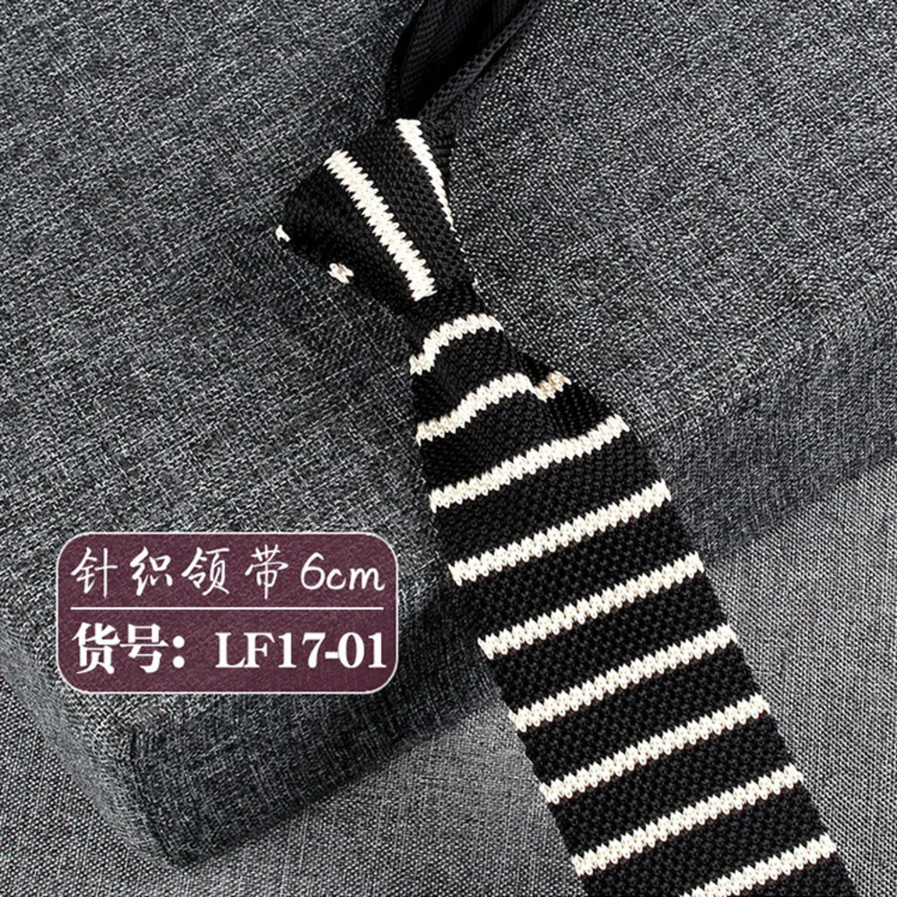 Handmade 7CM Knitted Wool Neckties Fashion British Casual Striped Ties For Men Women Green Long Cravat Neckwear Shirt Accessory