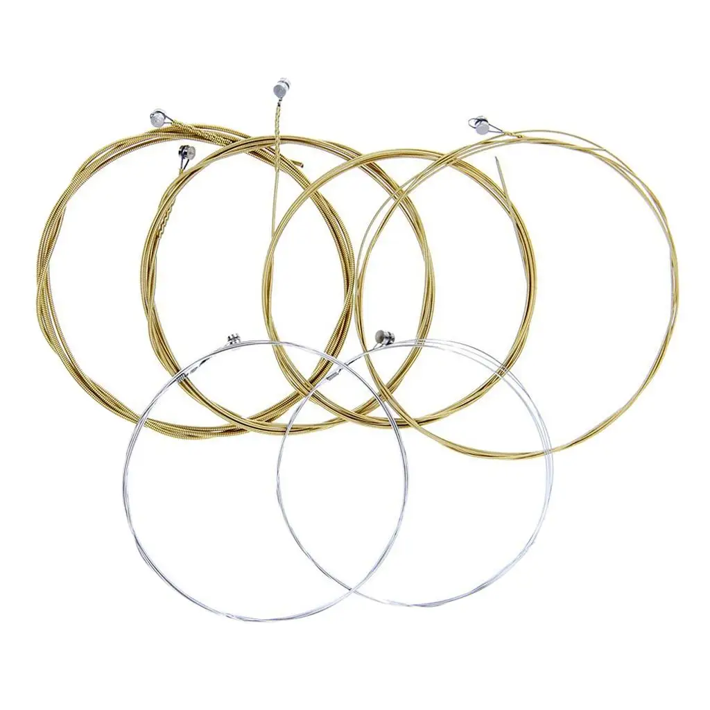 Guitar Replacement Strings Durable Steel Bright and Clear 6 String Set Guitar Parts for Daily Rehearsal