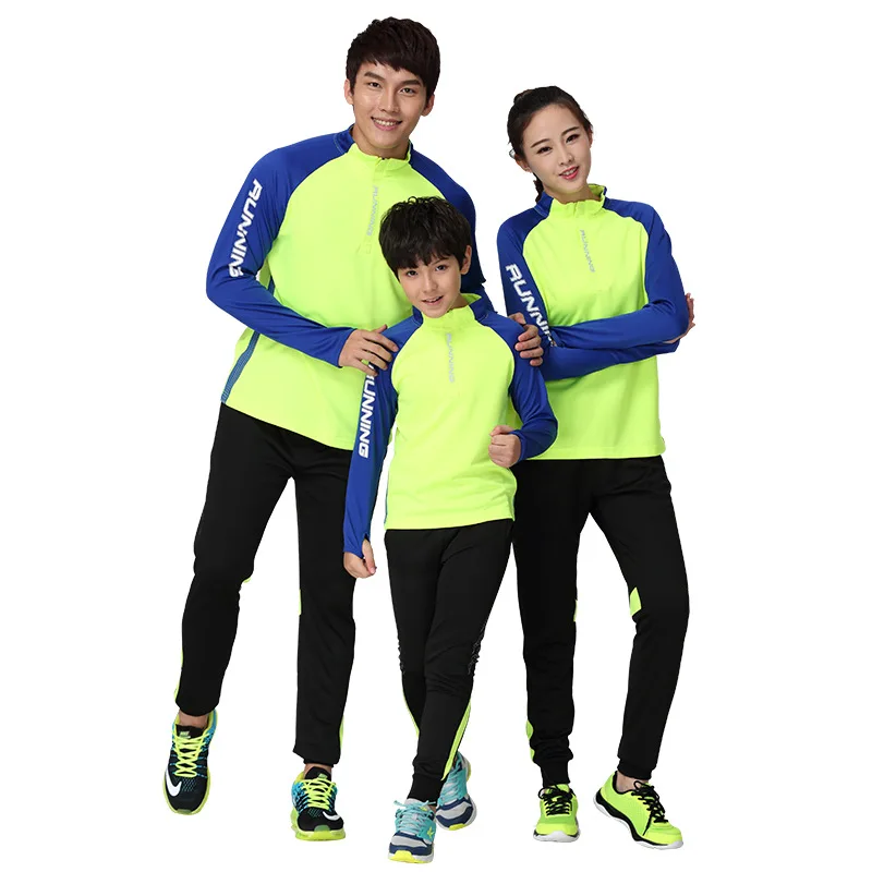 Men GYM Suit Fitness Football Basketball Running Hiking Skiing Autumn Sets Male Workout Exercise Sport Pant+Shirt tracksuit 20