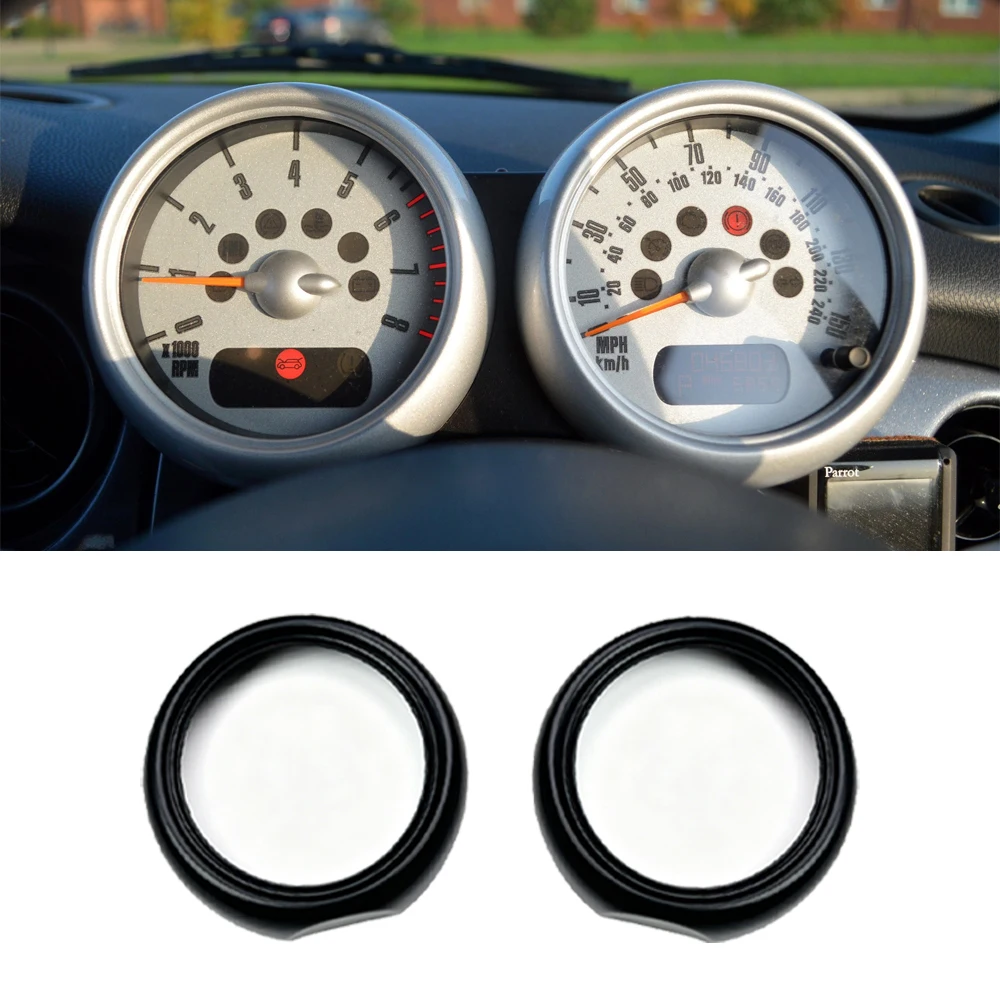 Interior Front Two Tachometer Cover Sticker For Mini Cooper ONE/S JCW GP R50 R52 R53 Car-Styling Auto Interior Accessories image 3