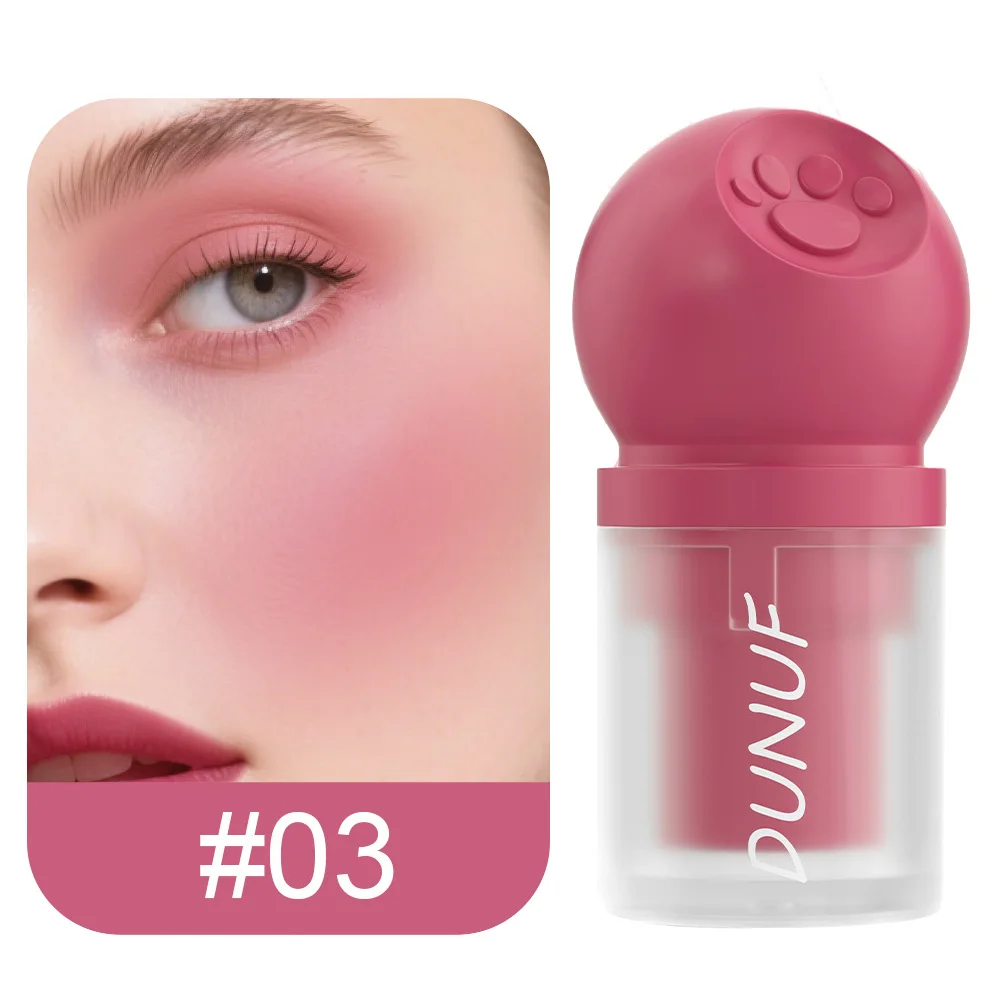 3 cores líquido blush à prova dsweatágua sweatproof iluminar bochechas rouge cor nude fosco contorno pó blush líquido maquiagem facial