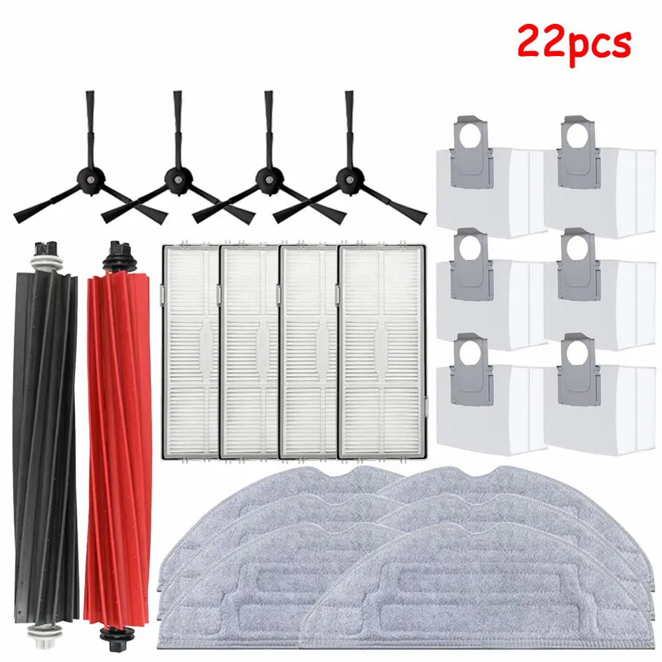 For Original Roborock Q8 Max+ Accessories DuoRoller Main Brush Mop Cloth HEPA Filter Side Brushes Cover Dust Bag of Q8 Max Parts
