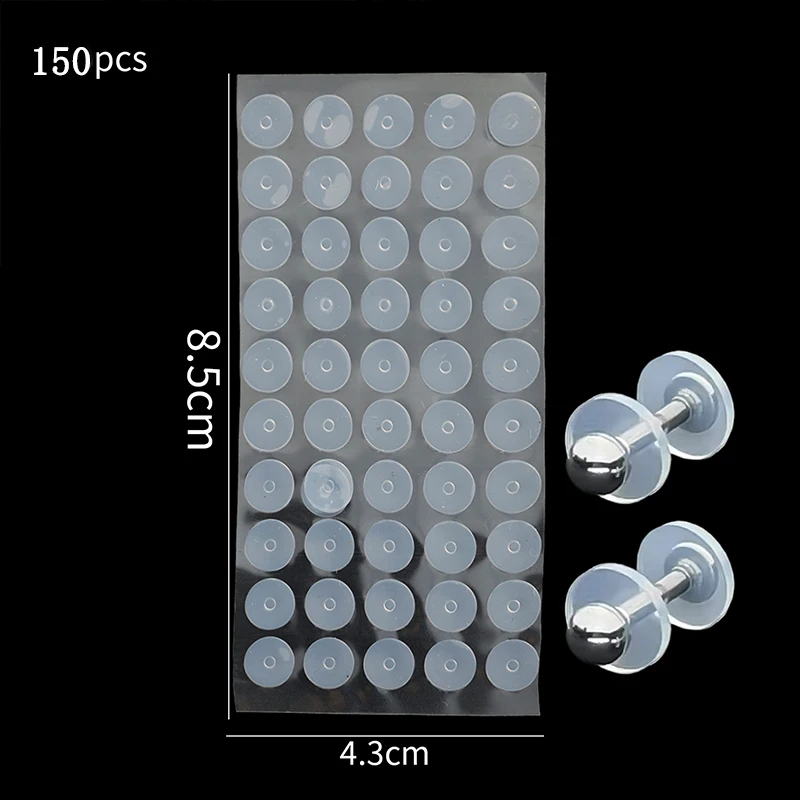 Silicone O-Ring Piercing Healing Discs for Ear Studs