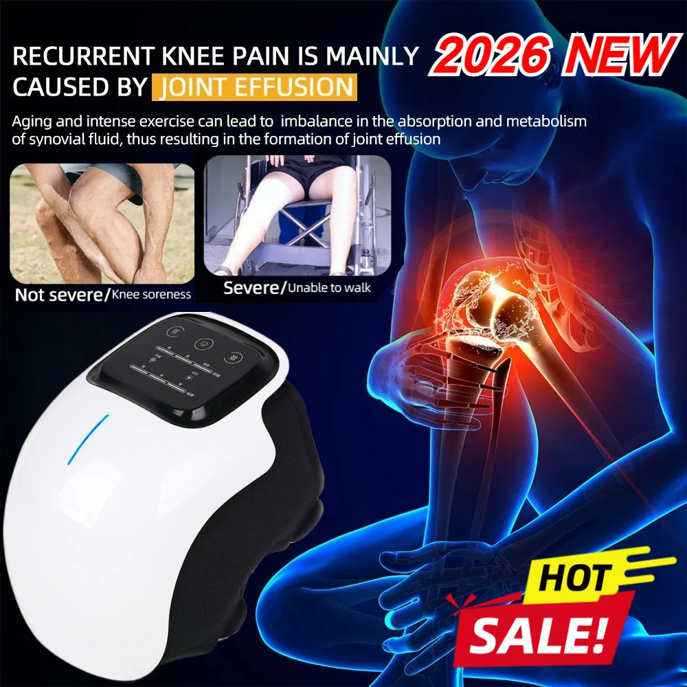 

Умный массажер для колена, терапия красным светом для облегчения боли, портативный перезаряжаемый, идеальные подарки для родителей, спортсменов с отборами на колене