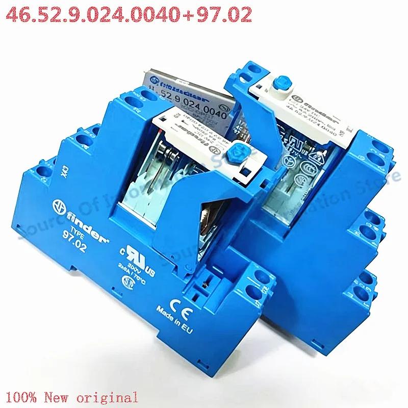 

46.52.9.024.0040+97.02 Finder Relay Module 24VDC 8A 100% New