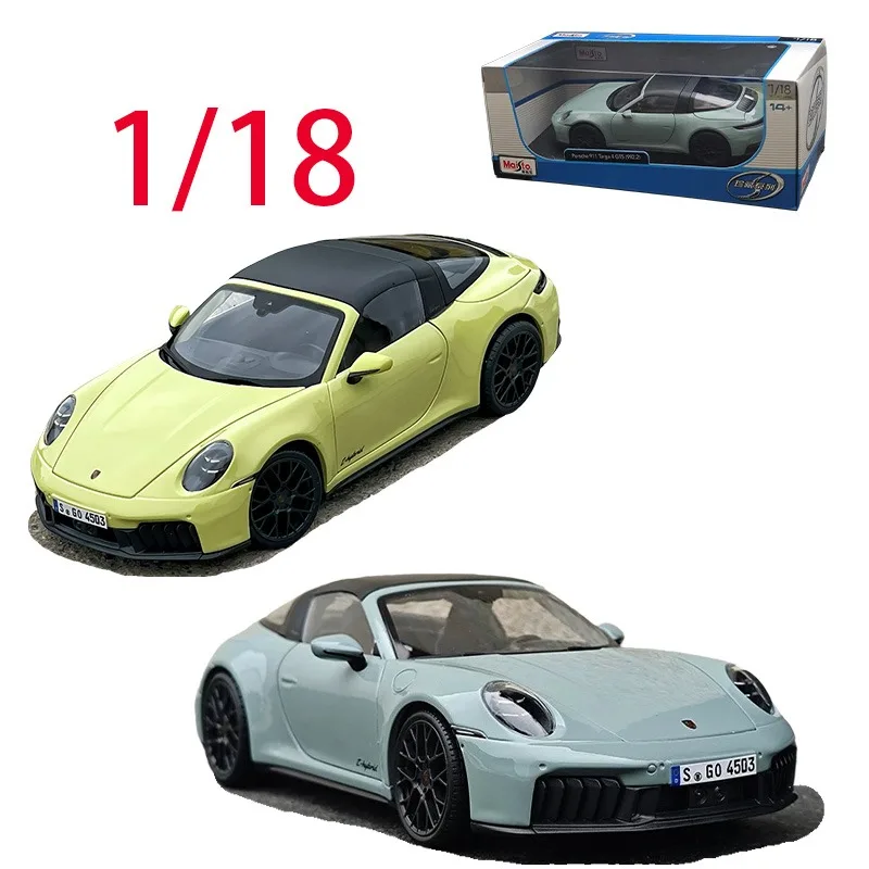 

Masito, литой под давлением, масштаб 1/18, модель автомобиля из сплава Porsche 911, Targa 4, игровые транспортные средства, игрушки для мальчиков, оригинальная коллекция коробок