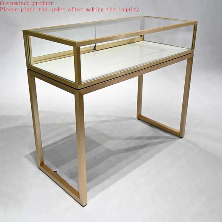 

Customization.Jewelry Showcase Glass Display Cabinet Showroom Gold and Glass Display Cabinet Cell Phone Accessories Cabinet Disp