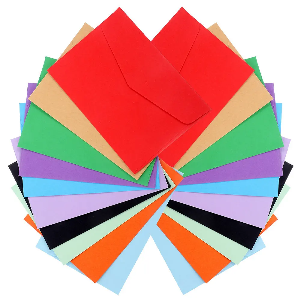 

70Pcs Solid Color Small Envelopes for Keys Coins Trinkets Gift Cash Stuffers Budget Record Office Supplies Students Money Holder