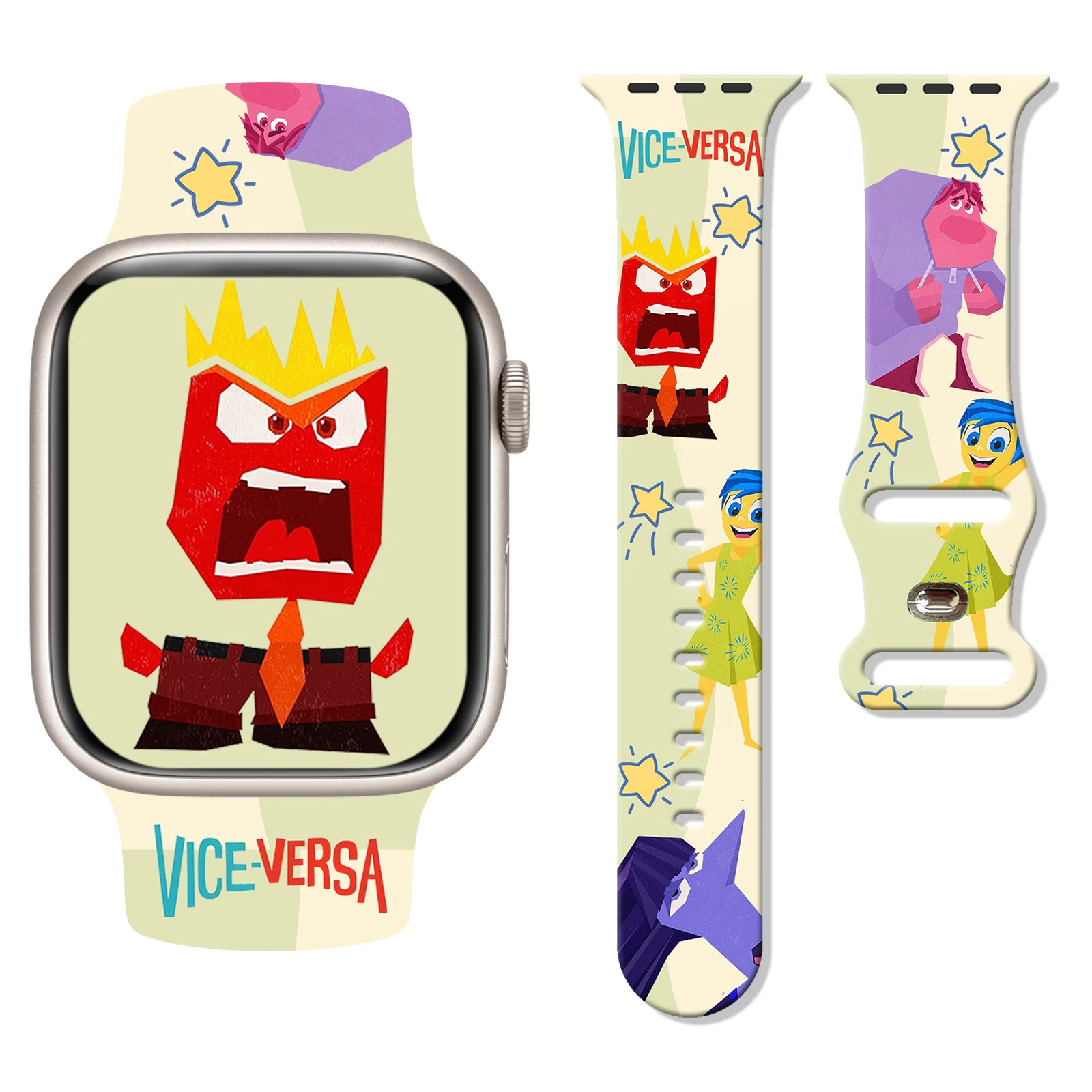 

Ремешок с внутренним принтом для iWatch 11 10 9 8, силиконовый ремешок, сменный браслет для Apple Watch 46 мм, 44 мм, 42 мм, 41 мм, 38 мм, ремешок для часов