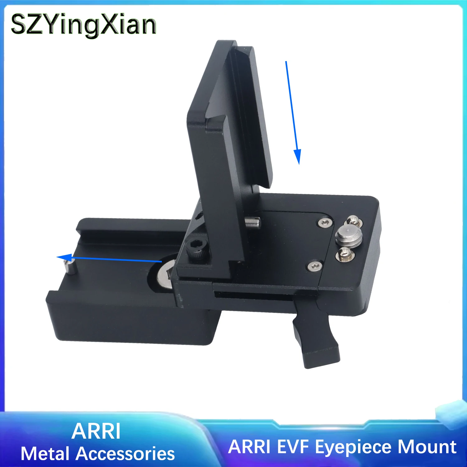 ARRI EVF Right Angle Mount Adapter Quick Release Base For ARRI CView S EVF MVF Electronic Viewfinder 90 Degree Side Bracket