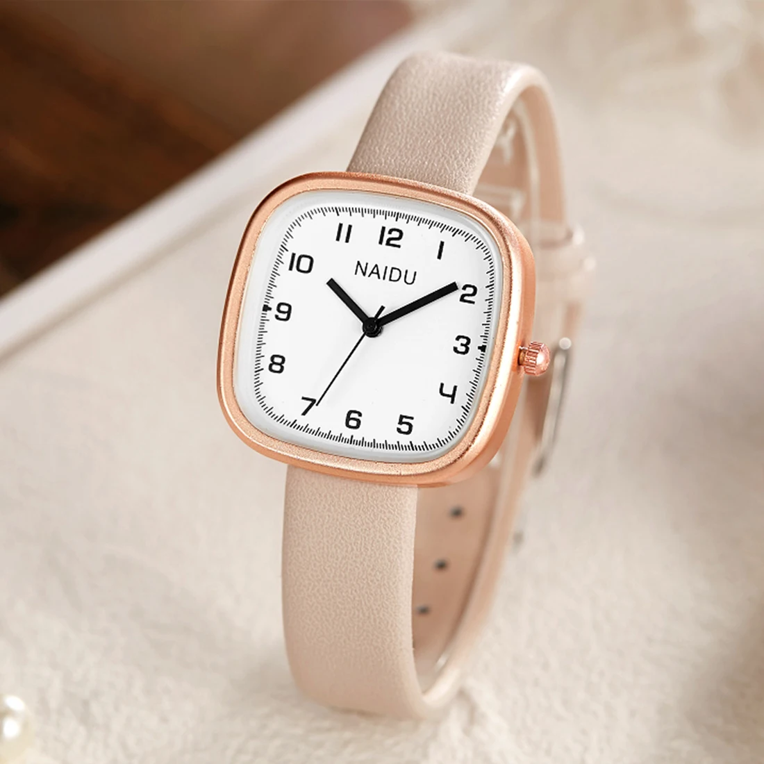 

Luxury Women Watch Elegant Leather Band New Square Dial Quartz Analog Wrist Watches for Ladies Female Clock Rectangle Wristwatch