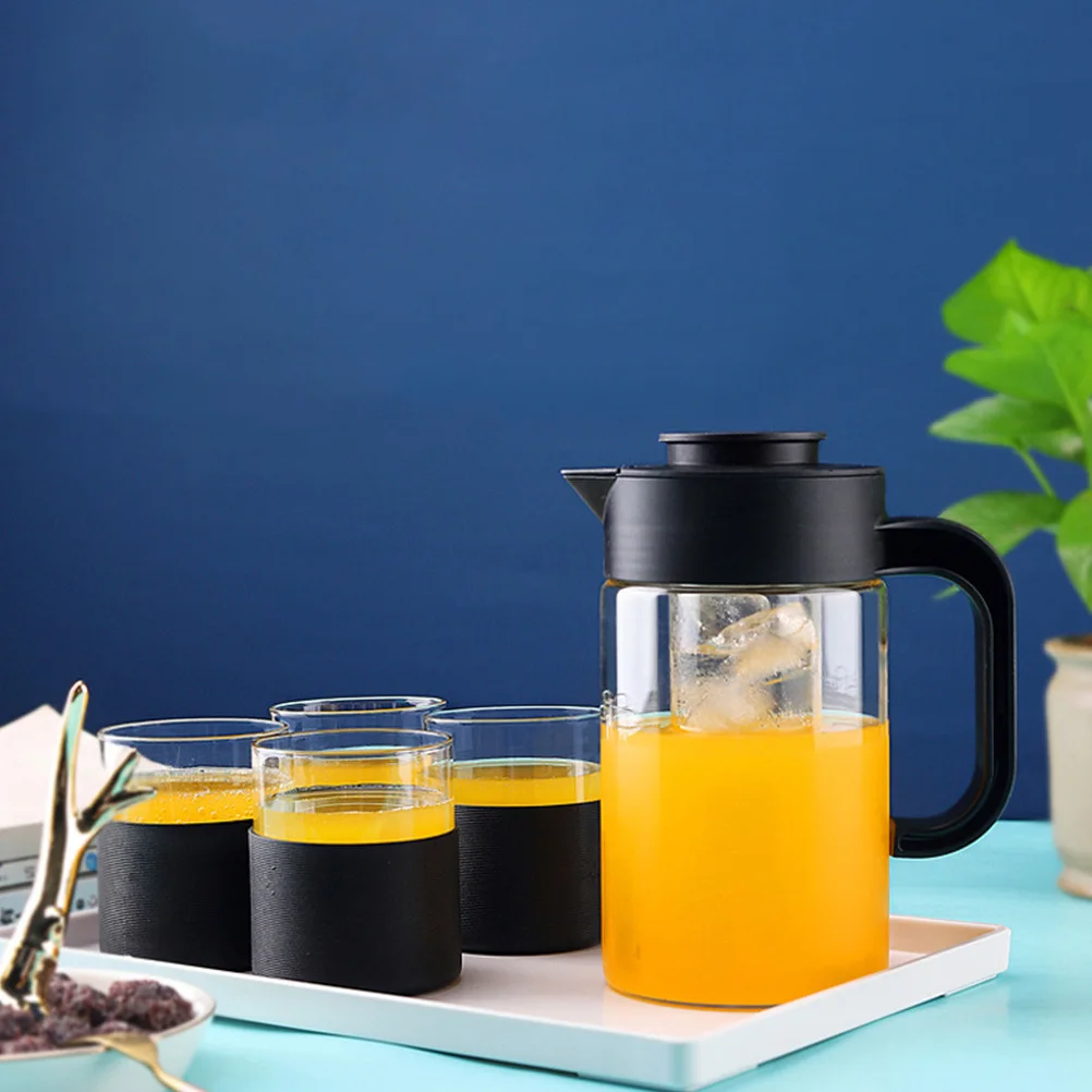 

Cold Water Pitcher Glass Kettle Multipurpose Tea Pot Explosion Proof Temperature Resistant Tea Glass Kettle