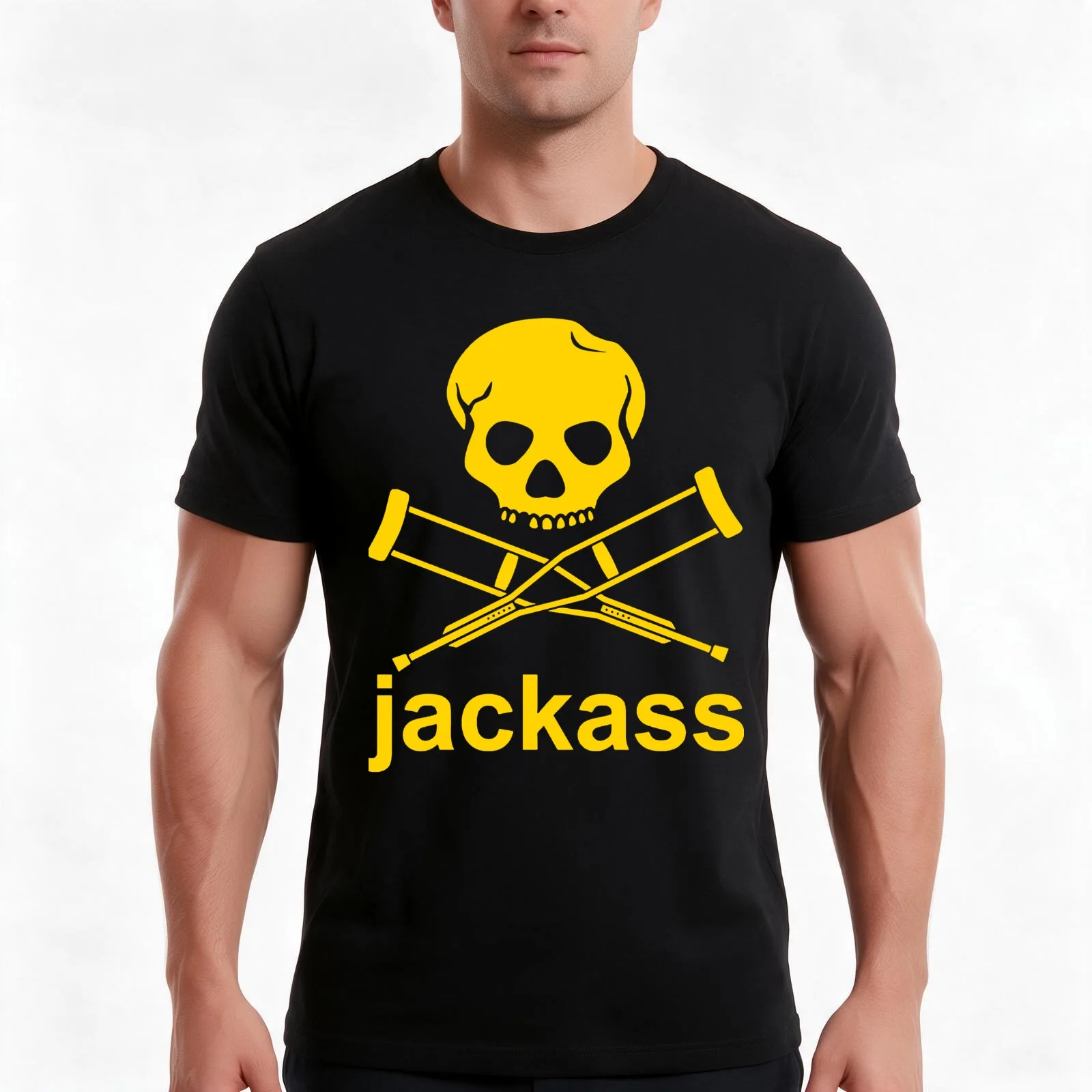 Music Retro Jackass Forever Gifts Music Fans T-Shirt, Summer Casual Cotton Tee, Oversized Streetwear Tops, Vintage Graphic Print