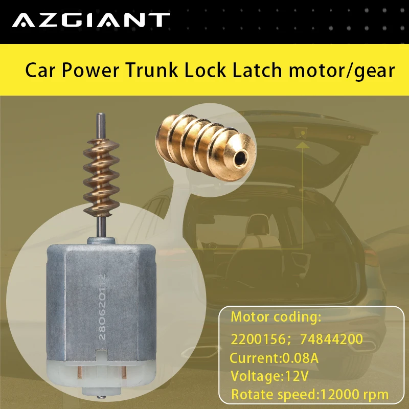 

2200156 74844200 Azgiant High Torque Car Trunk Lock Actuator Latch Release Door Lock Motor DC 12V For Mercedes Benz CLA/GLA/GLK