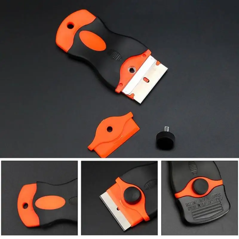 Double-sided Scraper Car Window Blade Plastic Handle Ceramic Glass Sticker Glue Car Film Tool Cleaning Knife Cleaning Tools