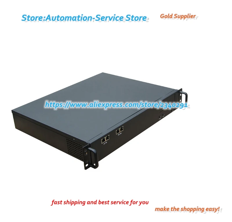 1,5 HE J350 Firewall-Chassis, ultrakurzes 1 HE halbweiches Routing-Chassis, 350 langes Mundnetz