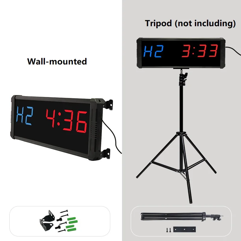 

Светодиодный тренажерный зал, фитнес, бокс, таймер обратного отсчета, многофункциональные интервальные тренировочные спортивные цифровые часы, секундомер