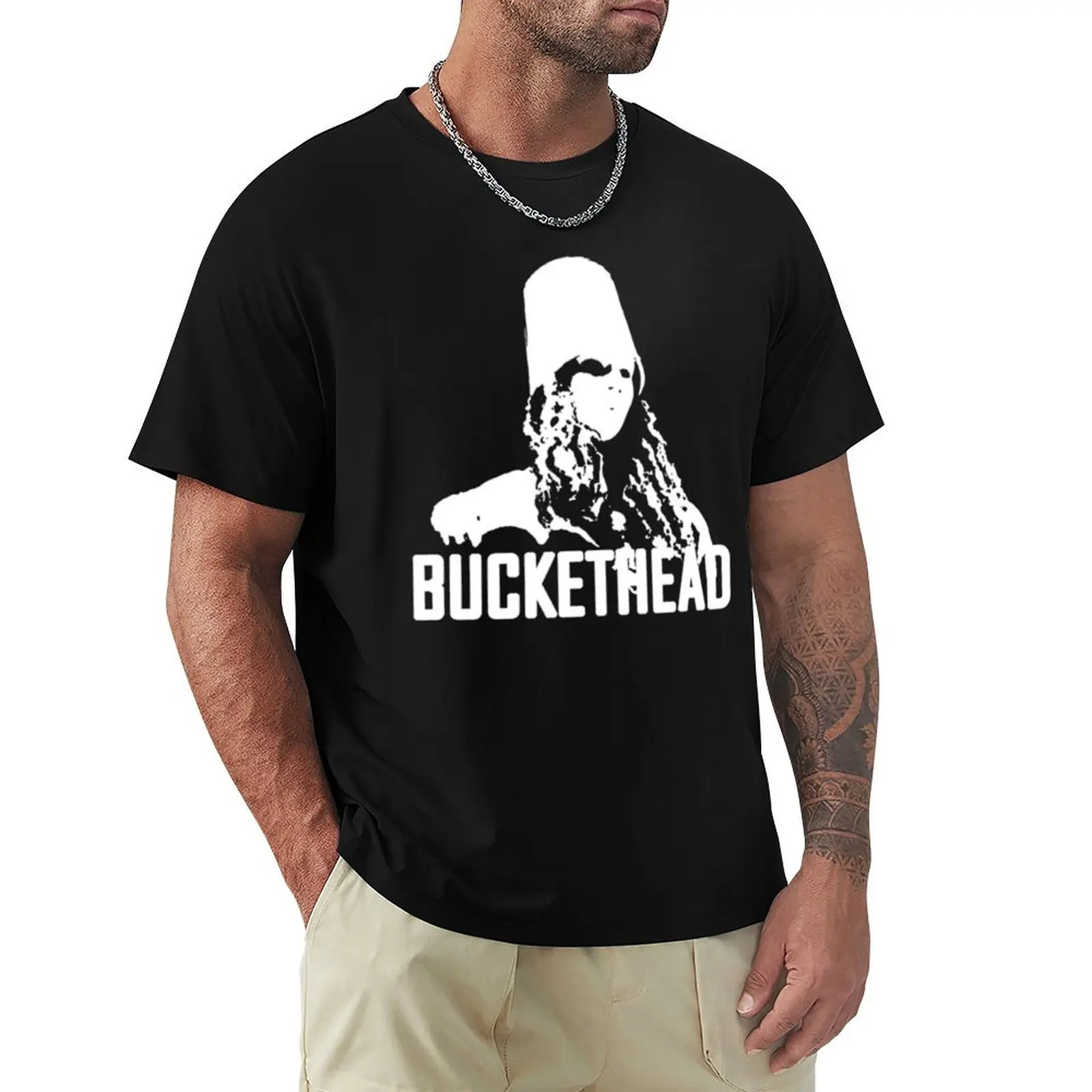 Buckethead T-Shirt sublime Aesthetic clothing mens graphic tshirts