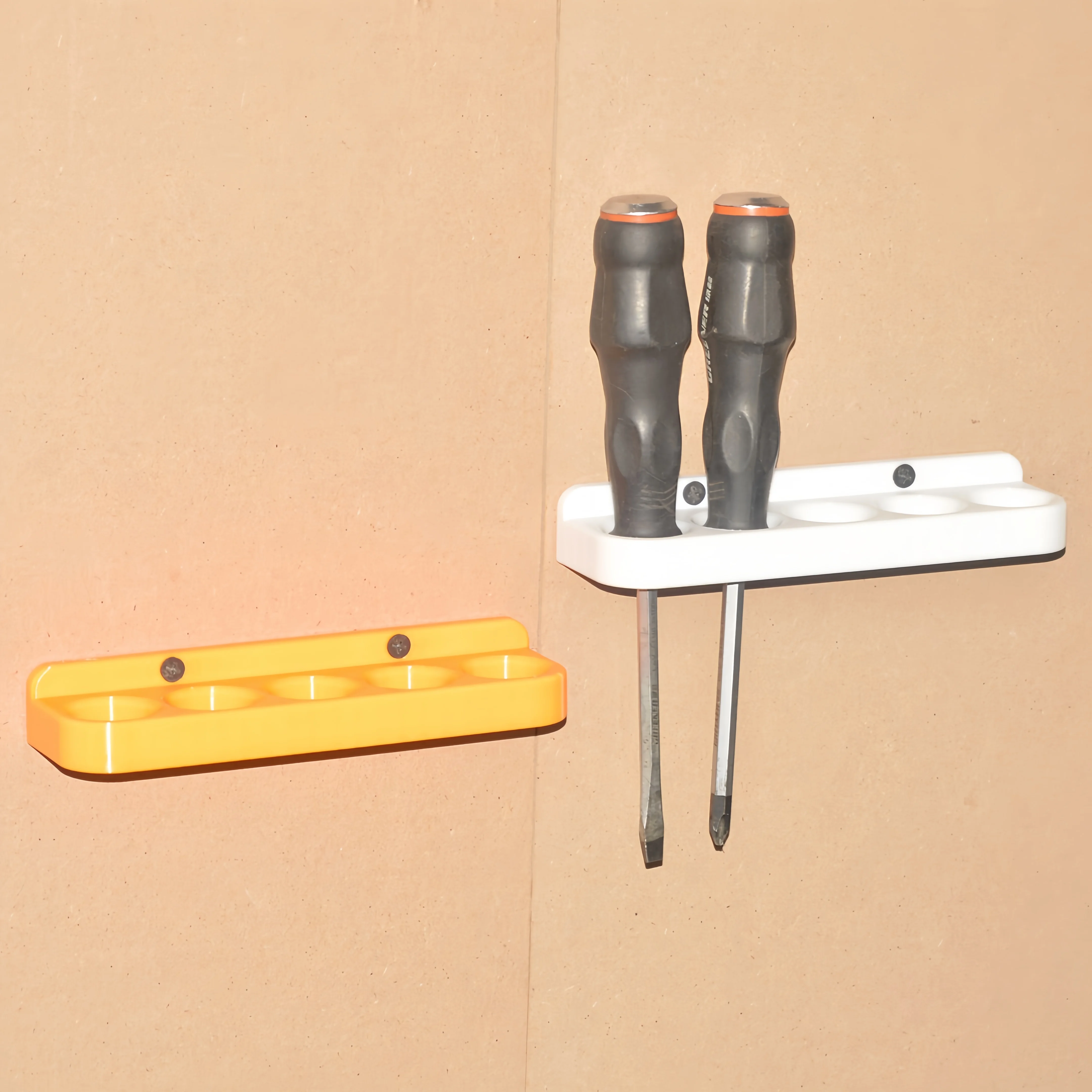 

Plastic Screwdriver Storage Rack, Space Saving Organizer for Garage Tools, Multiple Colors Available