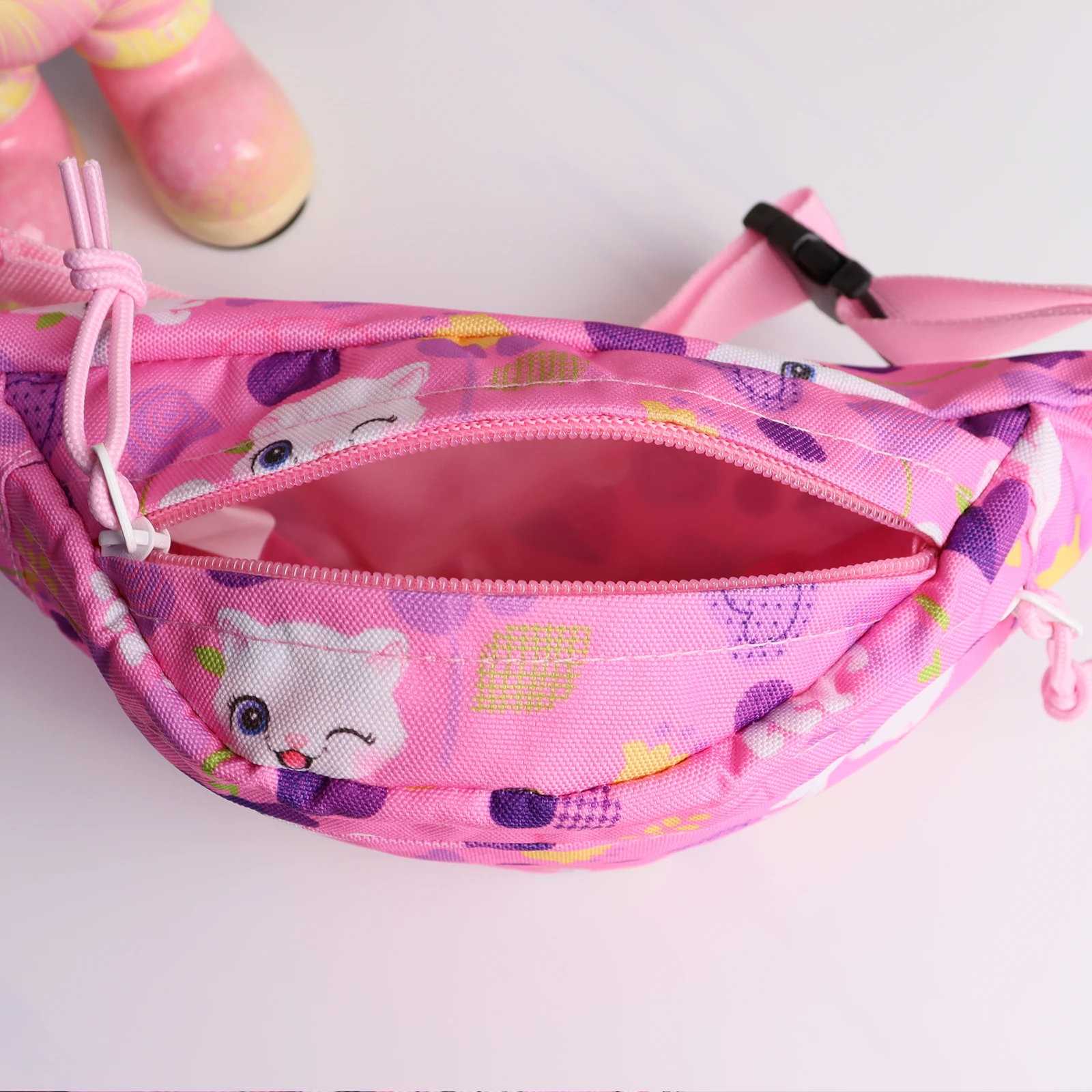 Single-Piece Children's Waist Bags, Children's Crossbody Bags, Children's Belt Bags, Cats and Unicorns, Suitable for Traveling