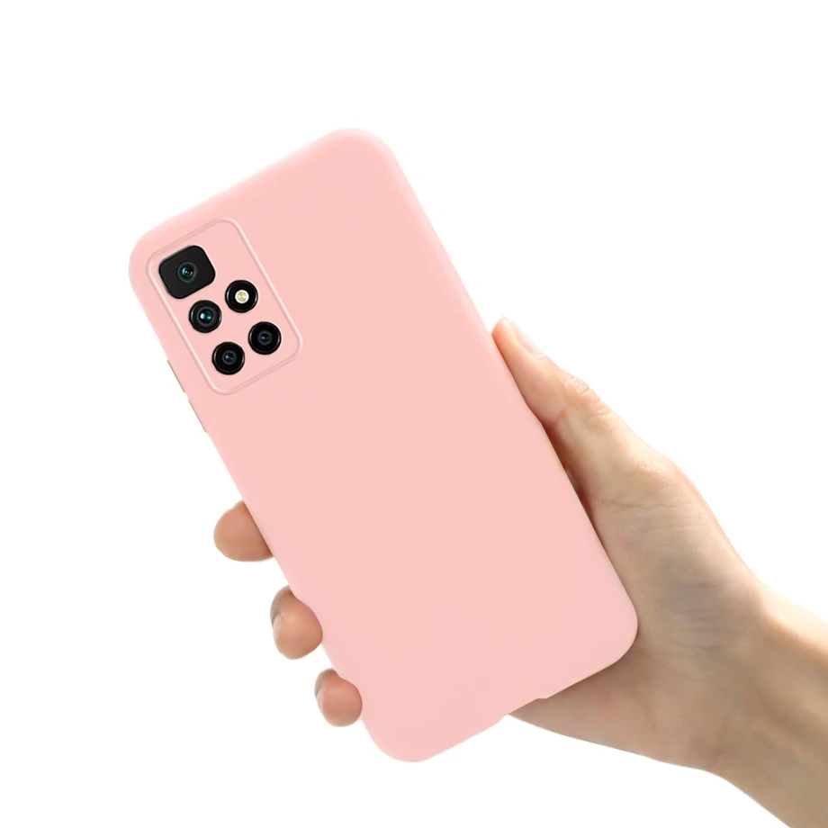 XINYEXIN Funda Fina Mate Para Xiaomi Redmi 10 2022 / Redmi 10 4G – Antigolpes, Antiarañazos Y Cámara Protegida (Negro)